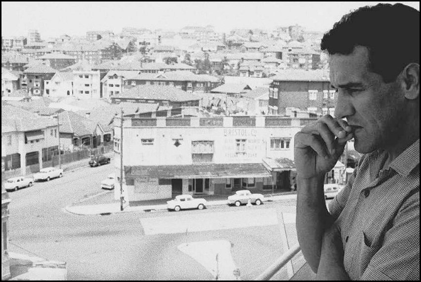 Charles Perkins at home - Bondi 1963