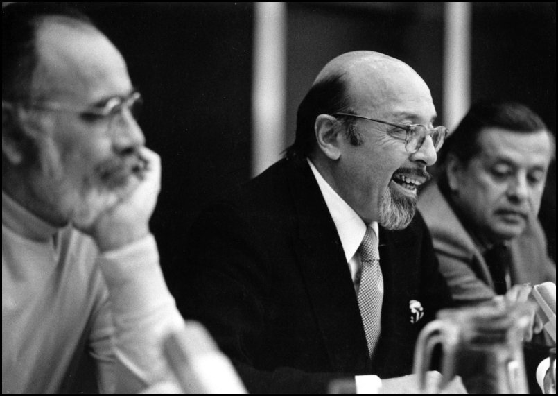 US Atlantic Records triumvirate Jerry Wexler, Ahmed Ertegun and Nesui Ertegun in Paris - 1972