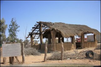 The remains of a simple Mosque constructed by Afghan Camel drivers, Marree, South Australia